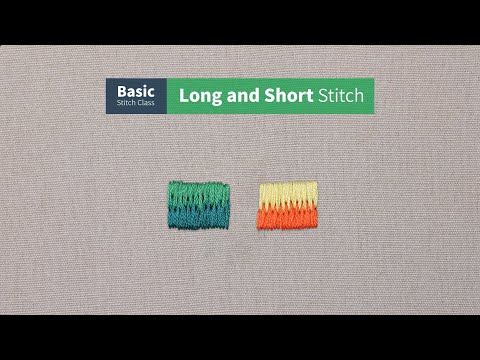 Long and Short Stitch Tutorial | Basic Stitch Class for Beginners | ETSPIL