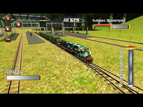 Army Train Truck Cargo Transport Simulator - Steam Locomotive Train Driving - Android Gameplay
