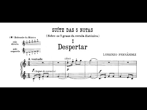 Lorenzo Fernandez - Suíte das 5 notas (Carla Reis, piano)