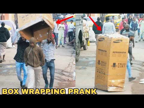 <h1 class=title>BOX WRAPPING PEOPLE PRANK PART 3! || PRANK IN INDIA || MOUZ PRANK</h1>