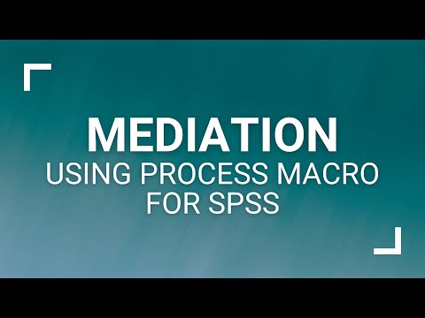 Mediation Analysis Using PROCESS Macro for SPSS (With Writeup)
