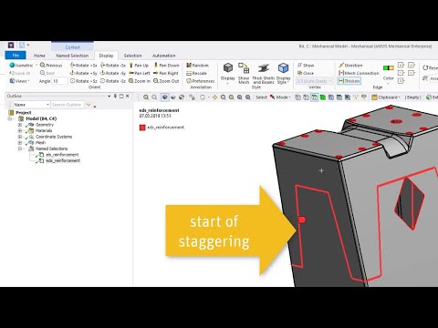 Ply Staggering with ACP - ANSYS Composite PrepPost
