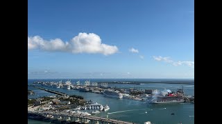 🔴 LIVE: Port Miami 10 Cruise Ships Departing Miami! 🚢 Symphony of the Seas, Norwegian Aqua & More