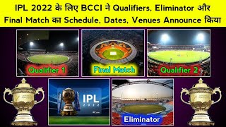 IPL 2022 Qualifiers, Eliminator & Final Match Schedule, Dates & Venues announced by BCCI