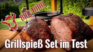 BBQ Toro Grillspieß Set mit Grillrost im Test - Wir machen einen Spießbraten ;-) #BBQToro #Grillen