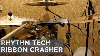 Video thumbnail for Rhythm Tech Ribbon Crasher 11" RTRC11 (sound demo + drum kit jam) by KrideDrummer