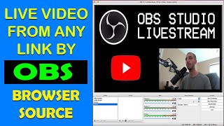 How Live Video from Link by OBS | Browser Source | Copy Link Live on Facebook or YouTube
