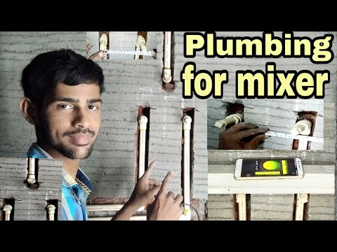 Plumbing for wall mixer
