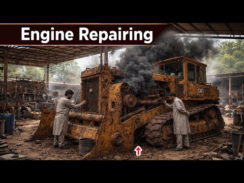Bulldozer Engine Seized! Pistons Shattered from Extreme Heat & Heavy Work | Full Amazing Restoration