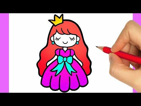 COMMENT DESSINER UNE PRINCESSE