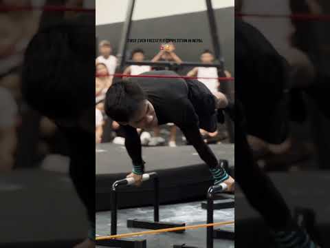 First ever freestyle competition in Nepal🇳🇵#calisthenics #streetworkout  #plancheworkout #fypシ゚viral