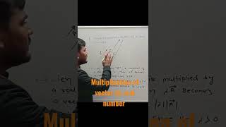 multiplication of vector by real number | Shovit Sir #iit #jee #shorts #vector #viral #shortsvideo