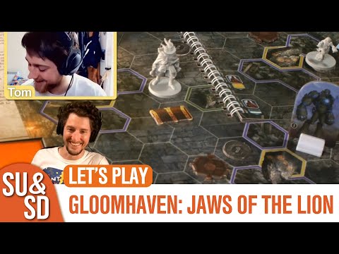 SU&SD Play Gloomhaven: Jaws of the Lion - first impressions, unboxing, and ASMR (Spoilers)