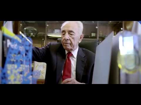 Former Israeli President Shimon Peres Goes Job Hunting שמעון פרס מחפש עבודה Video
