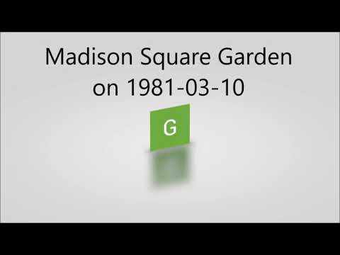 Madison Square Garden on 1981 03 10