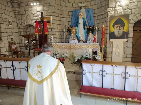 Charbel TV-Nabożeństwo Majowe o godz. 20.00-Florencja 20.05.2021