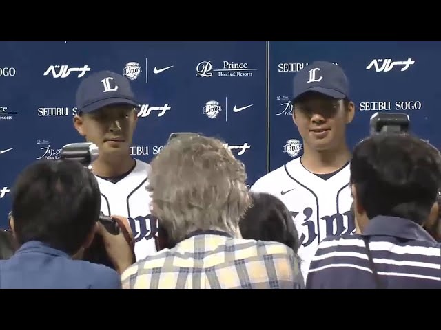 ライオンズ・十亀投手・浅村選手ヒーローインタビュー 2015/6/27 L-F