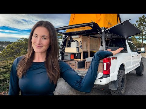 The Ultimate 4x4 Truck Camping Set Up | F350 DIY Full TOUR