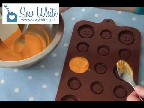 Making Chocolate Buttons Using a Chocolate Button Mould Video