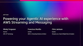 AWS re:Invent 2025 - Powering your Agentic AI experience with AWS Streaming and Messaging (ANT310)