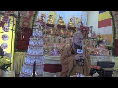 ĐẠI ĐỨC THÍCH THÔNG ĐẠT CÁM ƠN QUÝ BÀ CON PHẬT TỬ