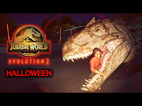 SURVIVRE dans le PARC de l'HORREUR! | HALLOWEEN Jurassic World Evolution 2