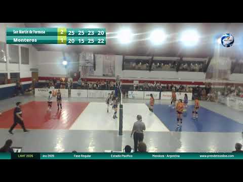 San Martín de Formosa vs. Monteros cancha 2 LNVF 2026