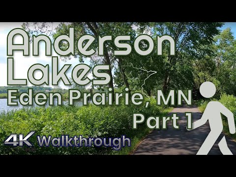 Walking Tour of Anderson Lakes Trails in Part 1 | Eden Prairie, MN | 4K