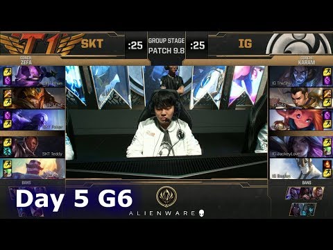 SK Telecom T1 vs Invictus Gaming | LoL MSI 2019 Group Stage Day 5 | SKT vs IG