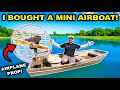 I Bought a HOMEMADE Mini AIRBOAT for the NEW RIVER!!! (Dangerous)