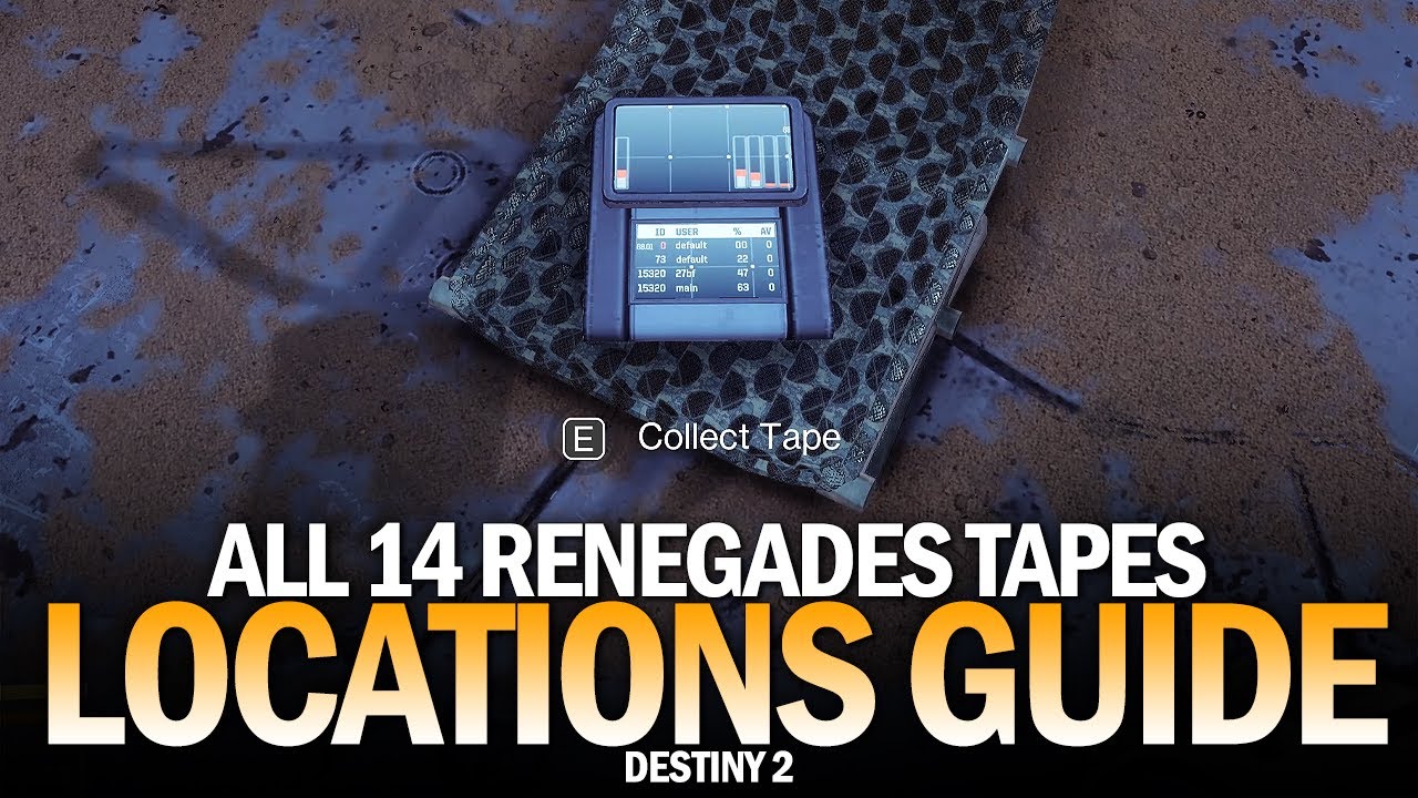 All 14 Renegades Tapes Locations Guide (Listen In Triumph) [Destiny 2]