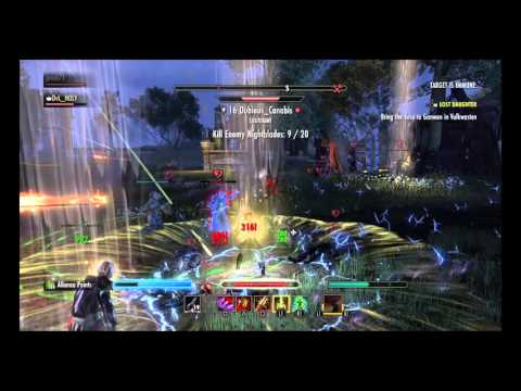 ESO pvp - Stamina Dragonknight in big battle