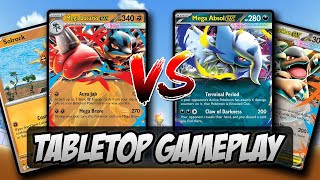 Mega Lucario Ex Vs Mega Absol Ex | Pokémon Tabletop Gameplay