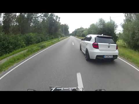 Kreidler FKart 170 passes BMW M3 and modded BMW 1series