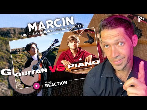 Marcin and Jesús Molina - Guitar VS Piano (Reaction)