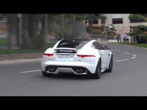 Jaguar F Type Coupe R - Burnout, Revs & Accelerations!!