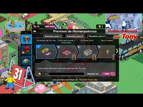 Los Simpson Springfield "Homerpalooza, Cap. 31 - Empieza el Acto 3" por Tony