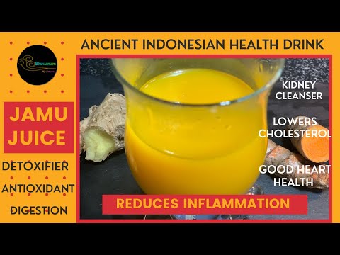 Jamu Juice I Turmeric Herbal health drink I Ancient Indonesian beauty tonic I How to make Jamu Juice