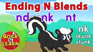 Ending Consonant Blends with N | Learn to Read: nd, nk, nt | Rock ’N Learn