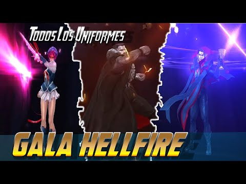 GALA HELLFIRE UPDATE MARVEL FUTURE FIGHT TODOS LOS UNIFORMES