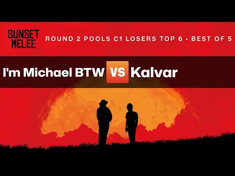 Sunset Melee Round 2 Pools C1 Losers Top 6 — I'm Michael BTW vs Kalvar — Super Smash Bros. Melee