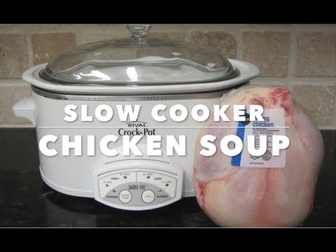 Slow Cooker Whole Chicken and Wild Rice Soup