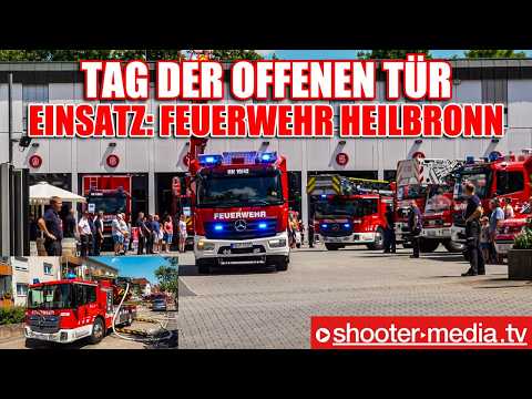 🚒 🚒  TAG DER OFFENEN TÜR: PLÖTZLICH ALARMEINSATZ FEUERWEHR HEILBRONN  🚒 🚒 | Einsatzstelle