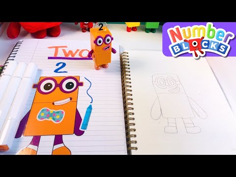 How to Draw and Color Numberblocks | Learn to Color Numberblock One Two Three Four Five