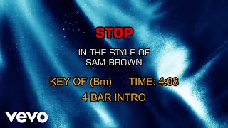 Sam Brown - Stop (Karaoke)