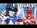BLUE VS RED POWER RANGERS Rivalry Cartoonz Vs H2ODelirious