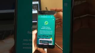 Access WhatsApp Web on your Mobile Phone 馃摫馃榾 #shorts #chrome #whatsappweb #whatsapp #4k