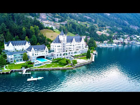 🇨🇭 Vitznau, Lake Lucerne, Luzern, Switzerland - Full HD Relaxing, Panoramic Drone