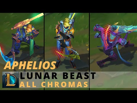 Lunar Beast Aphelios All Chromas - League of Legends