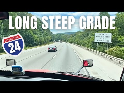 Driving Monteagle Mountain - Steep, Scenic and Dangerous - I-24 Westbound